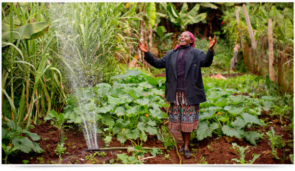 Hannah In Her Garden