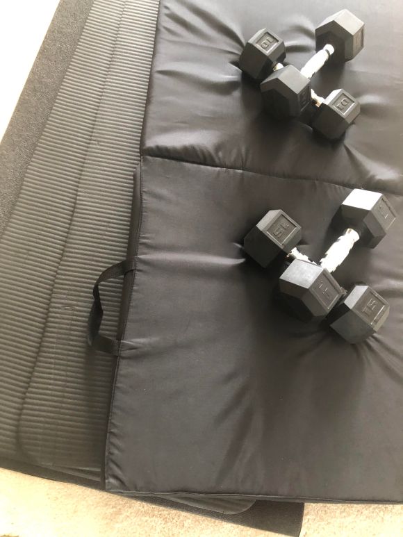 Exercise Mats and Free Weights