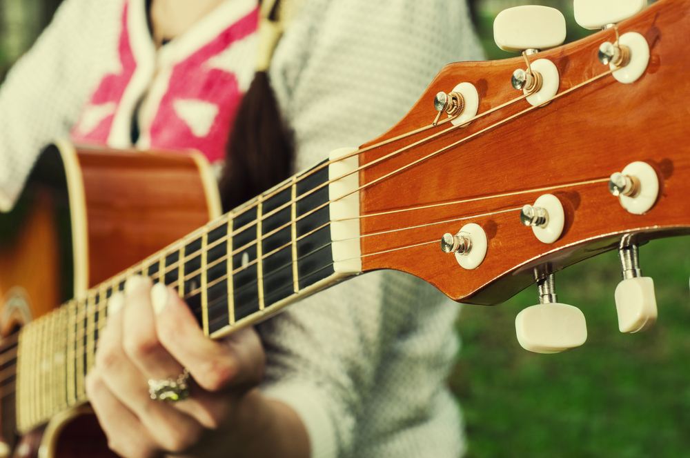 Female Folk Singer Image Representing the Late and Great Kate Wolf